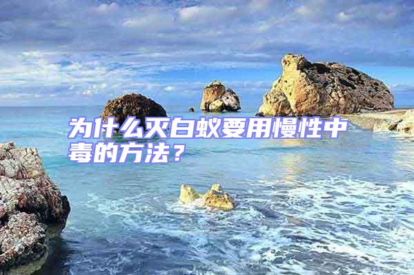 為什么滅白蟻要用慢性中毒的方法？