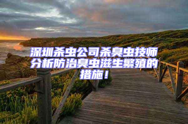 深圳殺蟲公司殺臭蟲技師分析防治臭蟲滋生繁殖的措施！