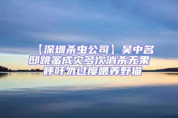 【深圳殺蟲公司】吳中名邸跳蚤成災(zāi)多次消殺無果 呼吁勿過度喂養(yǎng)野貓