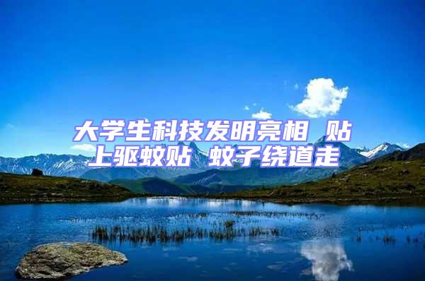 大學生科技發(fā)明亮相 貼上驅(qū)蚊貼 蚊子繞道走