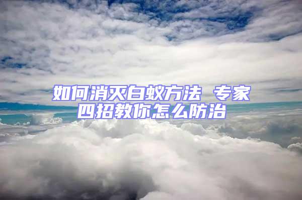 如何消滅白蟻方法 專家四招教你怎么防治