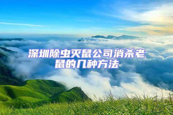 深圳除蟲滅鼠公司消殺老鼠的幾種方法