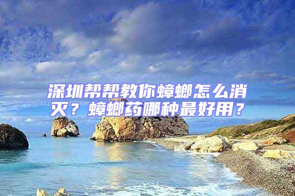 深圳幫幫教你蟑螂怎么消滅？蟑螂藥哪種最好用？